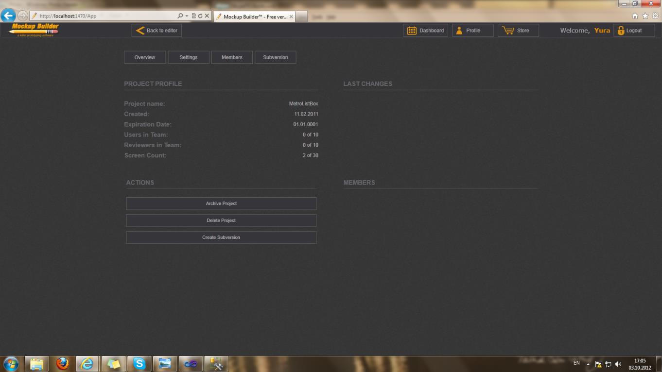 Dashboard2 screen